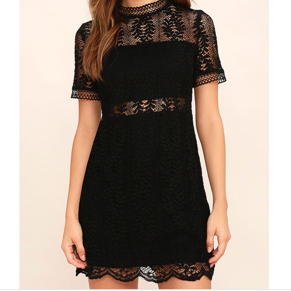 Little black lace dress